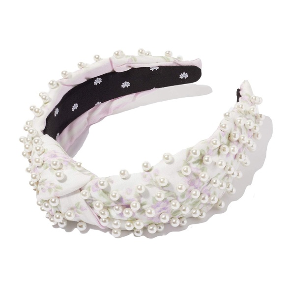 Lele Sadoughi X LoveShackFancy  Headband NWT Pastel Cloud Pearl